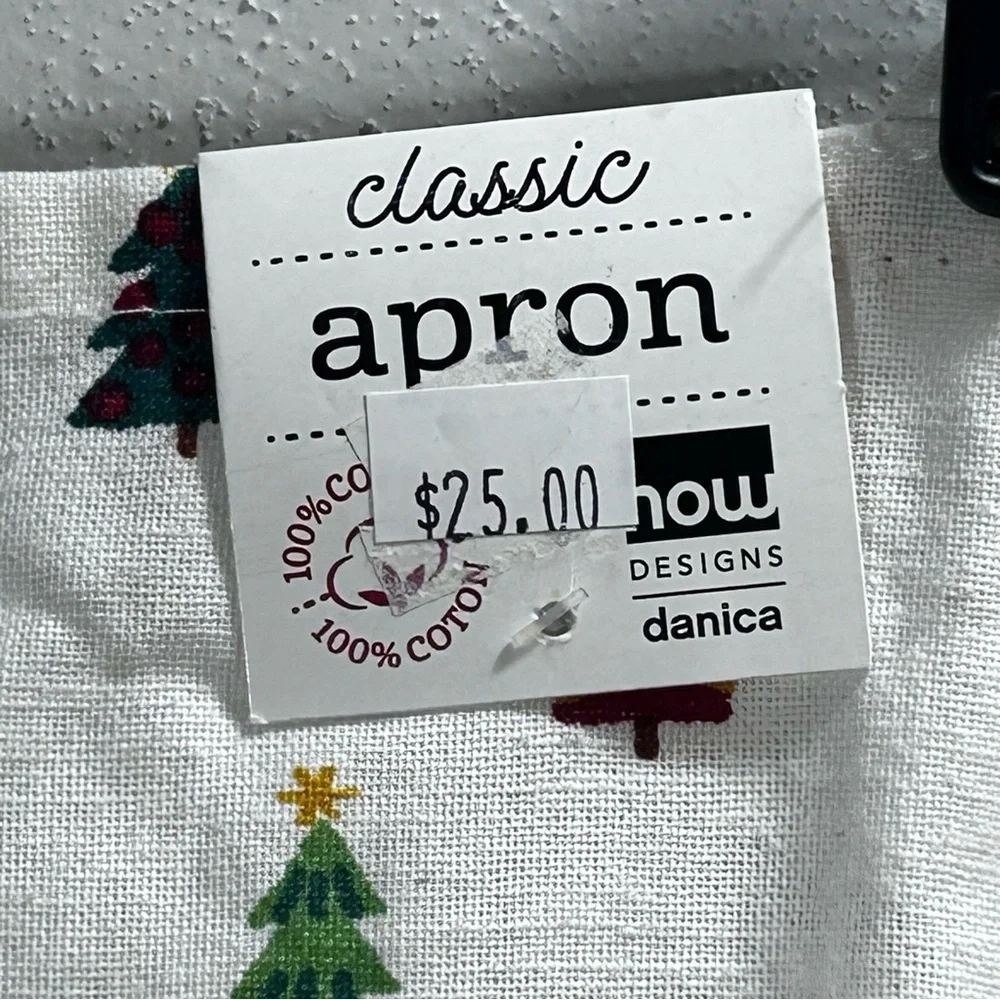 Holiday Tree Pattern Kitchen Baking Cooking Apron